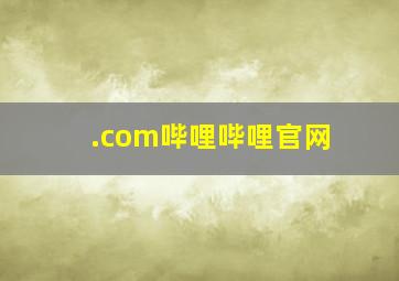 .com哔哩哔哩官网