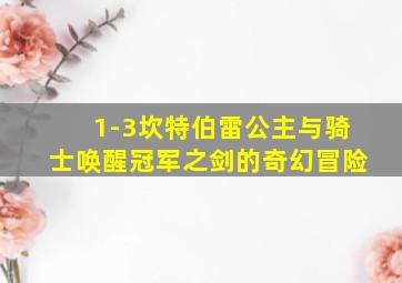 1-3坎特伯雷公主与骑士唤醒冠军之剑的奇幻冒险