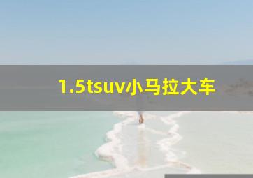 1.5tsuv小马拉大车