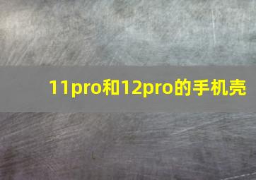 11pro和12pro的手机壳