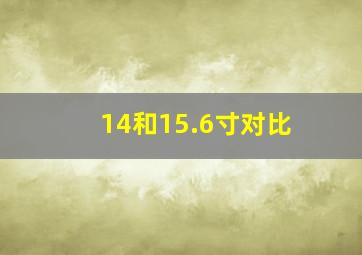 14和15.6寸对比