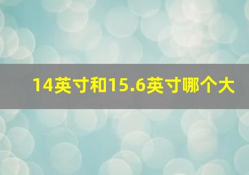 14英寸和15.6英寸哪个大