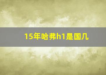 15年哈弗h1是国几