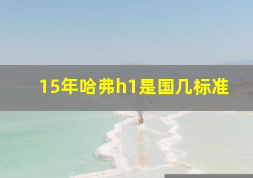 15年哈弗h1是国几标准