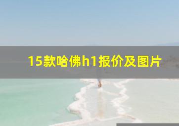 15款哈佛h1报价及图片