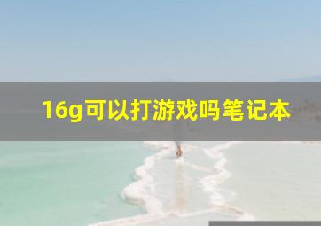 16g可以打游戏吗笔记本