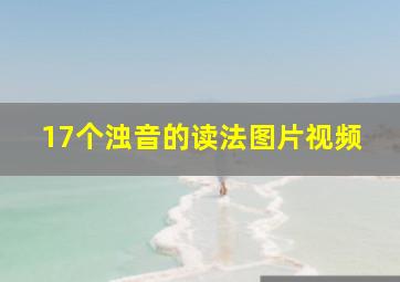 17个浊音的读法图片视频