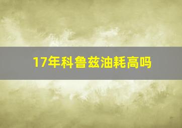 17年科鲁兹油耗高吗