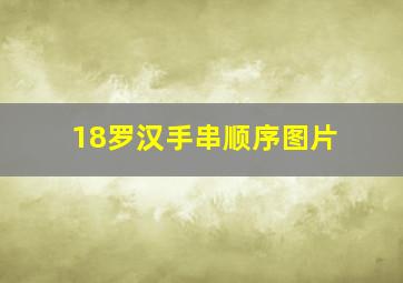 18罗汉手串顺序图片