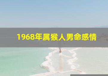 1968年属猴人男命感情