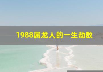 1988属龙人的一生劫数