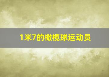 1米7的橄榄球运动员