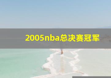 2005nba总决赛冠军