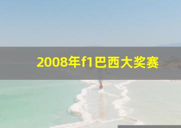 2008年f1巴西大奖赛