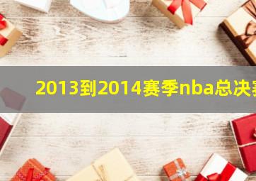 2013到2014赛季nba总决赛