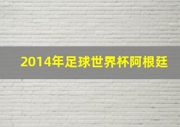 2014年足球世界杯阿根廷