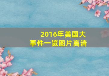 2016年美国大事件一览图片高清