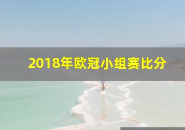 2018年欧冠小组赛比分