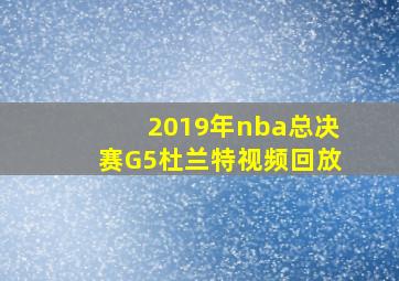 2019年nba总决赛G5杜兰特视频回放