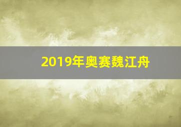 2019年奥赛魏江舟