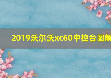 2019沃尔沃xc60中控台图解