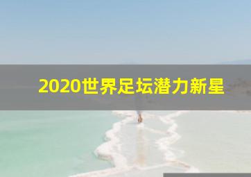 2020世界足坛潜力新星