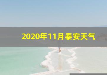 2020年11月泰安天气