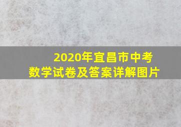 2020年宜昌市中考数学试卷及答案详解图片