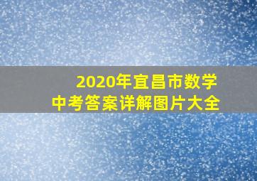 2020年宜昌市数学中考答案详解图片大全