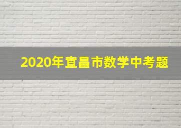 2020年宜昌市数学中考题