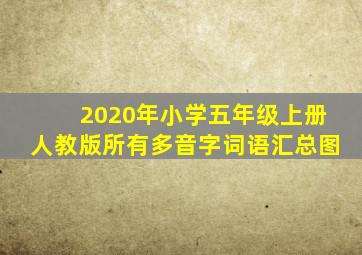 2020年小学五年级上册人教版所有多音字词语汇总图