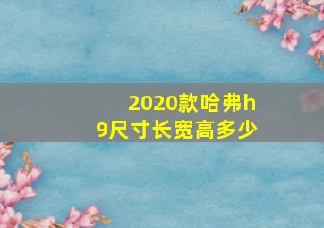 2020款哈弗h9尺寸长宽高多少