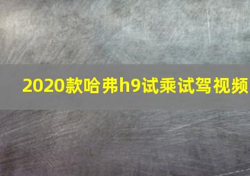 2020款哈弗h9试乘试驾视频