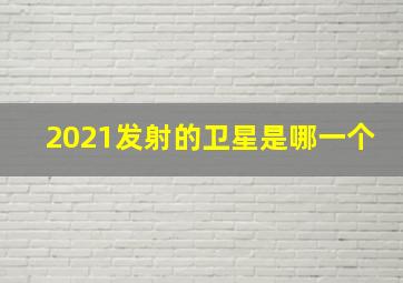 2021发射的卫星是哪一个