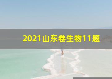 2021山东卷生物11题