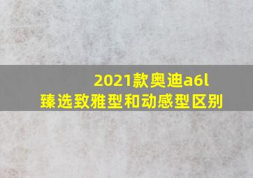 2021款奥迪a6l臻选致雅型和动感型区别