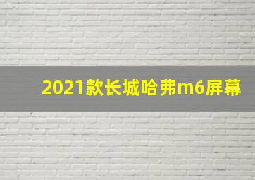 2021款长城哈弗m6屏幕