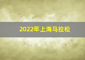 2022年上海马拉松