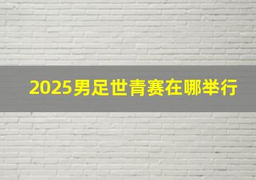 2025男足世青赛在哪举行