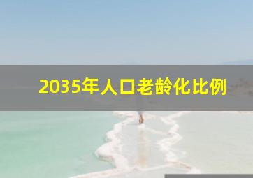 2035年人口老龄化比例