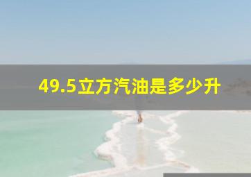 49.5立方汽油是多少升