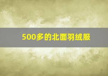 500多的北面羽绒服