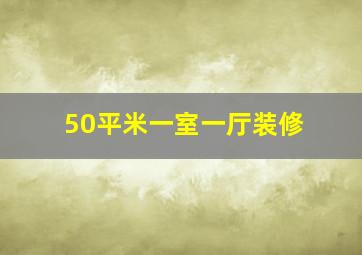 50平米一室一厅装修