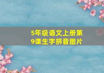 5年级语文上册第9课生字拼音图片