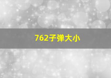 762子弹大小