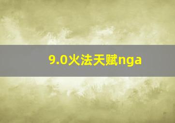 9.0火法天赋nga