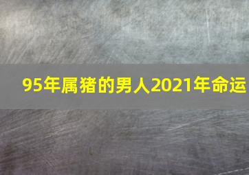 95年属猪的男人2021年命运