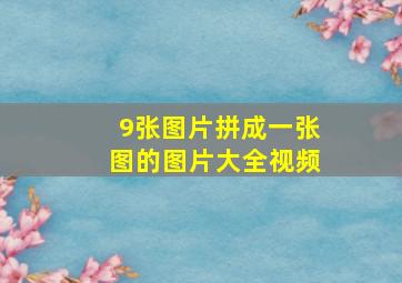 9张图片拼成一张图的图片大全视频