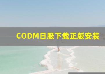 CODM日服下载正版安装