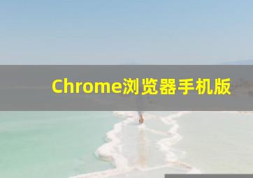 Chrome浏览器手机版